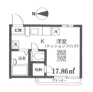 ベルマイユ【1階】の間取り