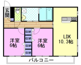 ロード&スカイ【4階】の間取り