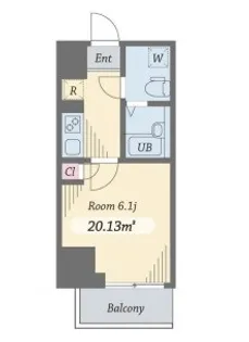 ダイヤモンドタワー西小山【8階】の間取り