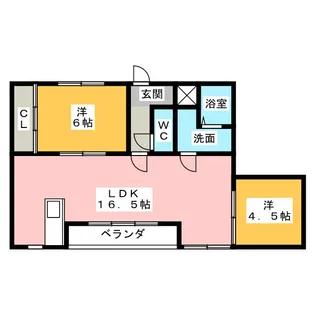 ル シール【3階】の間取り