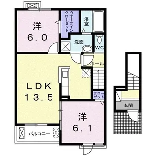 ヒトヤスミB【2階】の間取り