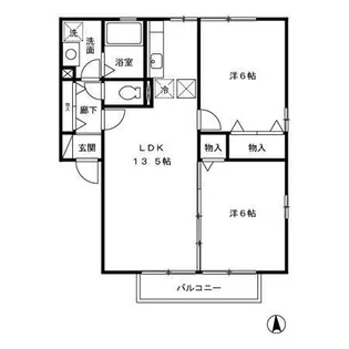 リーフレットエコー III号館【1階】の間取り