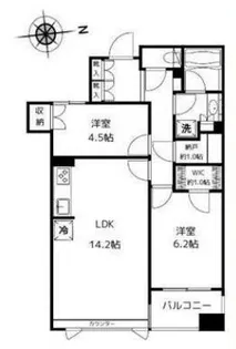 パークホームズ三軒茶屋アーバンレジデンス【5階】の間取り