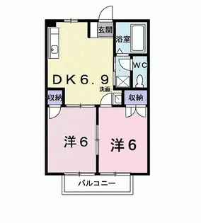 アーバンCITY21【2階】の間取り