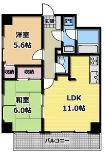 シルクロードハイツ【2階】の間取り