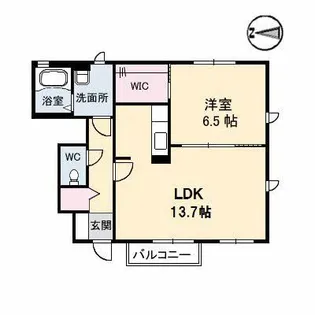サニーハイツ【1階】の間取り