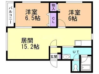メゾンフォレストB【1階】の間取り