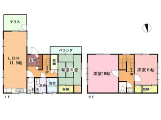 静岡県伊東市荻【一戸建】の間取り