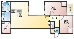 GLANZ平野【2階】の間取り
