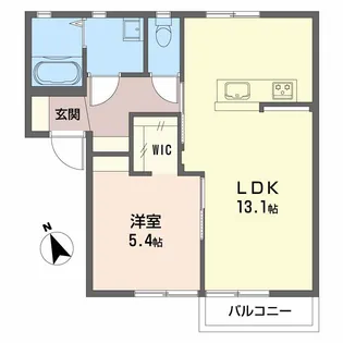 フォーレス長土呂A【2階】の間取り