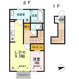 Center Link【2階】の間取り
