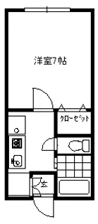 ユーキオ城西【1階】の間取り