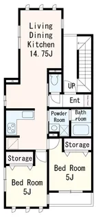 東京都江東区大島4【一戸建】の間取り