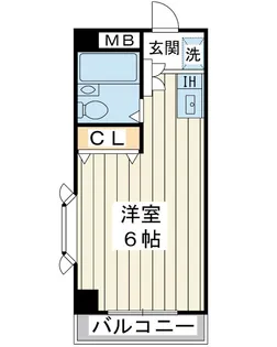 サンブライト北栄【4階】の間取り