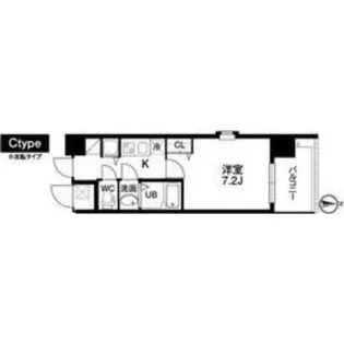 大阪府大阪市中央区南久宝寺町2【マンション】の間取り
