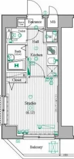 ガーラ・シティ東陽町【2階】の間取り