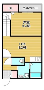 アドバンスIKENOUE【1階】の間取り