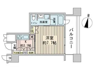 ラフィネタワー札幌南3条【5階】の間取り