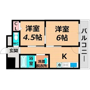 2DKの間取り画像