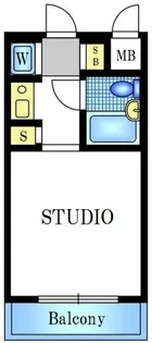 1Rの間取り画像