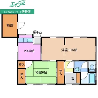 三重県伊勢市藤里町【一戸建】の間取り