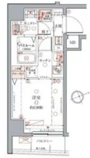 クレヴィスタ武蔵小山【7階】の間取り