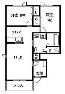 ALBIO IV【1階】の間取り