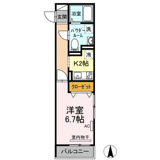 広島県福山市三吉町3【アパート】の間取り