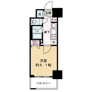 プレサンス梅田北パワーゲート【9階】の間取り