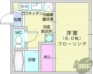 メイプル荒巻A棟【1階】の間取り