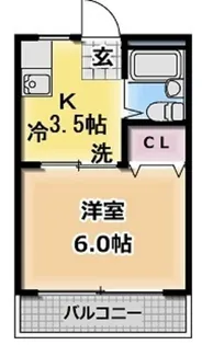 ルミエール中井【1階】の間取り