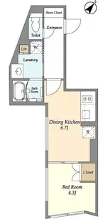 リビオメゾン都立大学【2階】の間取り