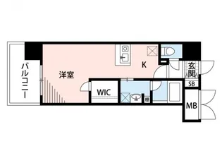 アソシアグロッツォ・クアトロ博多【11階】の間取り