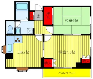 カーサB・J【3階】の間取り