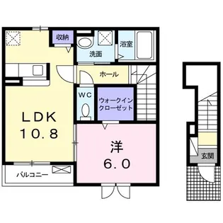 プレジール南鍛冶町【2階】の間取り