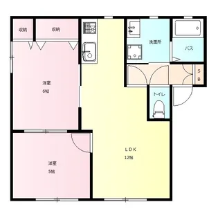 ラ・フランス C【1階】の間取り