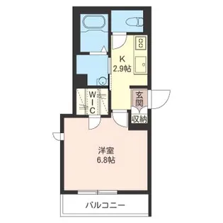クオーレ千駄木【1階】の間取り