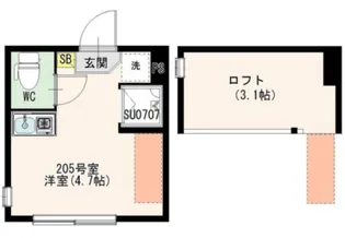 アイオライト【2階】の間取り
