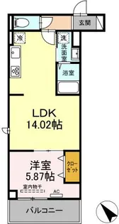 東京都板橋区西台3【アパート】の間取り