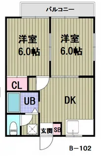 エステートピアNRT【1階】の間取り