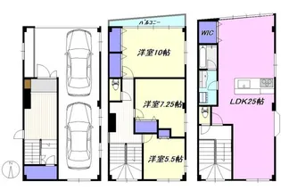 神奈川県茅ヶ崎市十間坂1【一戸建】の間取り