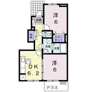 メゾン・ド・ユウナ【1階】の間取り