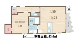 広尾ラ・カリテ【1階】の間取り