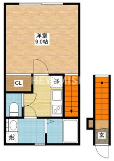 LUNARK住吉【2階】の間取り