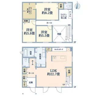 宮城県仙台市泉区高森5【一戸建】の間取り
