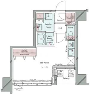 GRAN PASEO 広尾【4階】の間取り