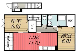 千葉県市原市うるいど南1【アパート】の間取り