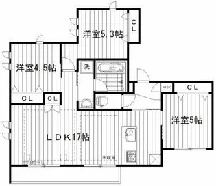 東京都新宿区中落合1【マンション】の間取り