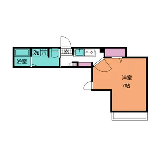 東京都大田区東蒲田2【アパート】の間取り