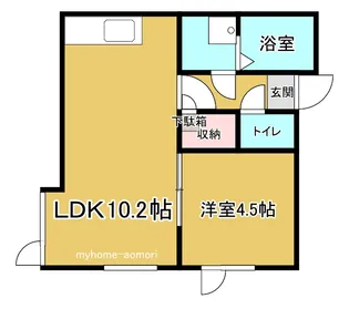 カーサマローネ【2階】の間取り